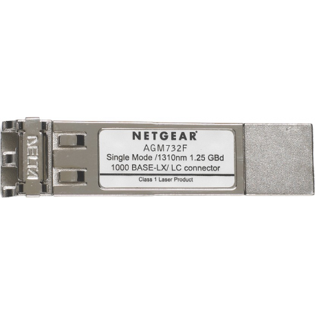 NETGEAR ProSafe AGM732F - SFP (mini-GBIC) transceiver module - GigE - 1000Base-LX - LC single-mode - up to 10 km - for NETGEAR GSM7224, M4300-28G-PoE+ - 4