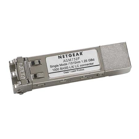 NETGEAR ProSafe AGM732F - SFP (mini-GBIC) transceiver module - GigE - 1000Base-LX - LC single-mode - up to 10 km - for NETGEAR GSM7224, M4300-28G-PoE+ - 5