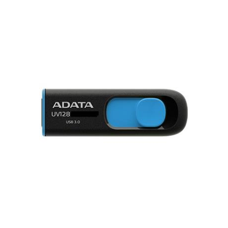 ADATA DashDrive UV128 - USB flash drive - 64 GB - USB 3.0 - black, blue - 2