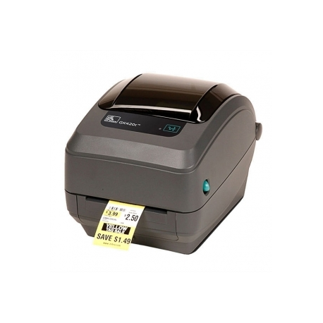Zebra GK Series GK420t - Label printer - direct thermal / thermal transfer - Roll (10.8cm) - 203 dpi - up to 127 mm / sec - USB, LAN - 6