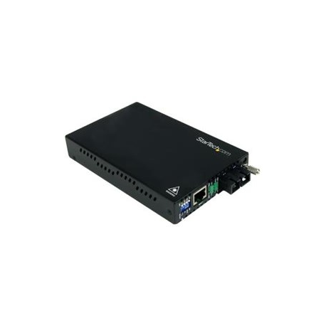 StarTech.com 10 / 100 Mbps Multi Mode Fiber Media Converter SC - Up to 1.2 miles / 2km (ET90110SC2) - Fibre media converter - 100Mb LAN - 100Base-FX - RJ-45  /  SC multi-mode - up to 2 km - 1310 nm - for P / N: ETCHS2U, SVA12M2NEUA, SVA12M5NA - 5