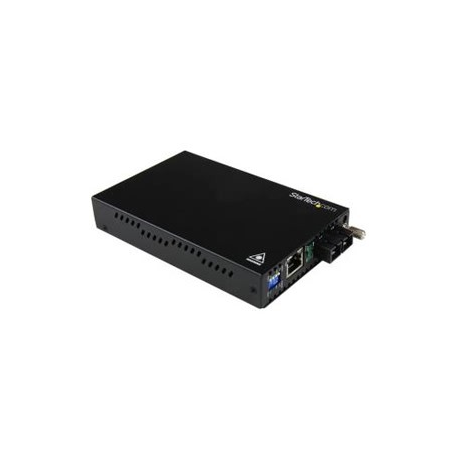 StarTech.com Multimode (MM) SC Fiber Media Converter for 1Gbe Network - 550m Range - Gigabit Ethernet -Remote Monitoring - 850nm (ET91000SC2) - Fibre media converter - GigE - 1000Base-LX, 1000Base-SX, 1000Base-T - RJ-45 / SC multi-mode - up to 550 m - 850 nm - for P / N: ETCHS2U, SVA12M2NEUA, SVA12M5NA - 5