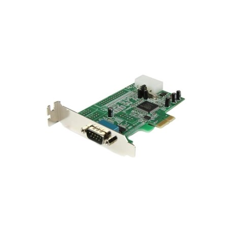 StarTech.com 1 Port Low Profile Native RS232 PCI Express Serial Card with 16550 UART (PEX1S553LP) - Serial adapter - PCIe low profile - RS-232 - 6