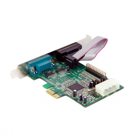 StarTech.com 2S1P Native PCI Express Parallel Serial Combo Card with 16550 UART - PCIe 2x Serial 1x Parallel RS232 Adapter Card (PEX2S5531P) - Parallel / serial adapter - PCIe - serial RS-232 - 4