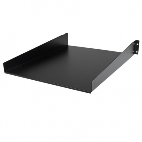 StarTech.com 2U Fixed Server Rack Mount Shelf, 22in Deep Steel Universal Cantilever Tray for 19" AV / Data / Network Equipment Rack with Cage Nuts & Screws, 50lbs Weight Capacity, 22" Deep - 2U Network Rack Shelf (CABSHELF22) - Rack shelf - black - 2U - 22" - for P / N: RK1233BKM, RK2433BKM, RK2537BKM, RK3236BKF, RK4236BKB, RK4242BK24, RK4242BK30 - 2