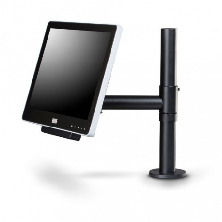 SpacePole Essentials - Mounting kit - for LCD display - metal - black - desk-mountable - 1