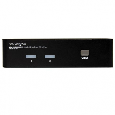 StarTech.com 2 Port USB HDMI KVM Switch with Audio and USB 2.0 Hub - 1080p (1920 x 1200), Hotkey Support - Dual Port Keyboard Video Monitor Switch (SV231HDMIUA) - KVM / audio / USB switch - 2 x KVM / audio / USB - 1 local user - desktop - for P / N: IM12D1500P, SVA12M2NEUA, SVA12M5NA - 1