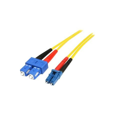 StarTech.com 1m Fiber Optic Cable - Single-Mode Duplex 9 / 125 - LSZH - LC / SC - OS1 - LC to SC Fiber Patch Cable (SMFIBLCSC1) - Network cable - LC single-mode (M) to SC single-mode (M) - 1 m - fibre optic - duplex - for P / N: SFPGLCSXMMST - 4