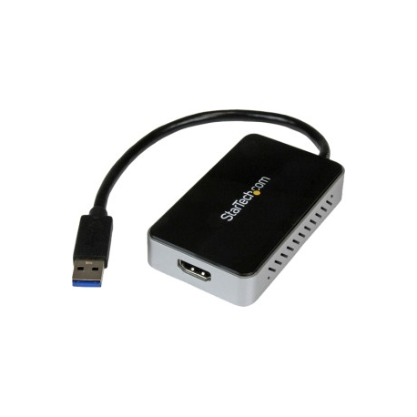 StarTech.com USB 3.0 to HDMI & DVI Adapter with 1x USB Port - External Video & Graphics Card Adapter - Dual Monitor Hub - Supports Windows (USB32HDEH) - Docking station - USB 3.0 - HDMI - TAA Compliant - for P / N: HDDVIMM3, HDMM12, HDMM15, HDMM1MP, HDMM2MP, HDMM3, HDMM3MP, HDMM50A, HDMM6, HDPMM50 - 5