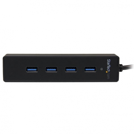 StarTech.com 4-Port USB 3.0 Hub with Built-in Cable - SuperSpeed Laptop USB Hub - Portable USB Splitter - Mini USB Hub (ST4300PBU3) - Hub - 4 x SuperSpeed USB 3.0 - desktop - for P / N: FCREADMICRO3, MSDREADU3CA - 2