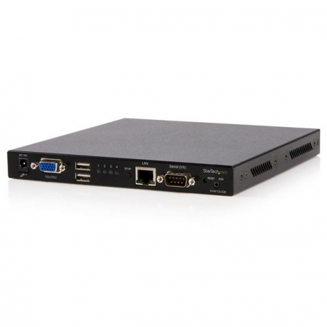 StarTech.com 4 Port USB VGA IP KVM Switch with Virtual Media - 4 Port Remote KVM over IP (SV441DUSBI) - KVM switch - 4 x KVM port(s) - 1 local user - 1 IP user - desktop - for P / N: RACKCOND17HD, RKCONS1701, SVA12M2NEUA, SVA12M5NA - 4