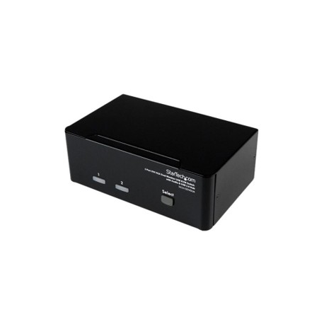 StarTech.com 2 Port KVM Switch - DVI and VGA w /  Audio and USB 2.0 Hub - Dual Monitor  /  Display  /  Screen KVM Switch - DVI VGA (SV231DDVDUA) - KVM  /  audio  /  USB switch - 2 x KVM  /  audio  /  USB - 1 local user - desktop - for P / N: IM12D1500P, SVA12M2NEUA, SVA12M5NA, USBDVI4N1A6, USBVGA4N1A10, USBVGA4N1A6 - 5
