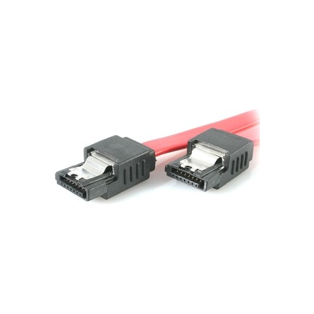 StarTech.com Latching SATA Cable - SATA cable - Serial ATA 150 / 300 / 600 - SATA (R) to SATA (R) - 15 cm - latched - red - for P / N: 10P6G-PCIE-SATA-CARD, 2P6G-PCIE-SATA-CARD, 4P6G-PCIE-SATA-CARD, 6P6G-PCIE-SATA-CARD - 2