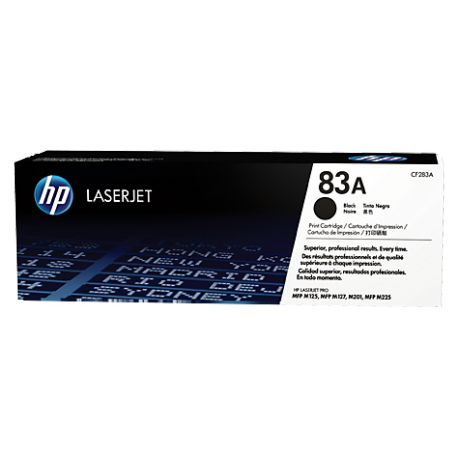 HP 83A - Black - original - LaserJet - toner cartridge (CF283A) - for LaserJet Pro M201, MFP M125, MFP M127, MFP M225 - 1