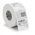 Zebra Z-Select 2000T - Matte - permanent acrylic adhesive - coated - perforated - white - 102 x 102 mm 8400 label(s) (12 roll(s) x 700) labels