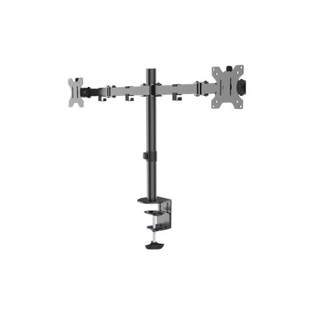 Neomounts by Newstar FPMA-D550D - Mounting kit - for 2 LCD displays (full-motion) - black - screen size: 10"-32" - clamp mountable, grommet, desk-mountable - 0