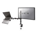 Neomounts by Newstar FPMA-D550NOTEBOOK - Mounting kit - for LCD display / notebook (full-motion) - black - screen size: 10"-32" - clamp mountable, grommet, desk-mountable