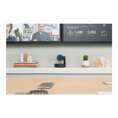 Logitech Rally - Conference camera - PTZ - colour - 3840 x 2160 - motorized - USB 3.0 - 5