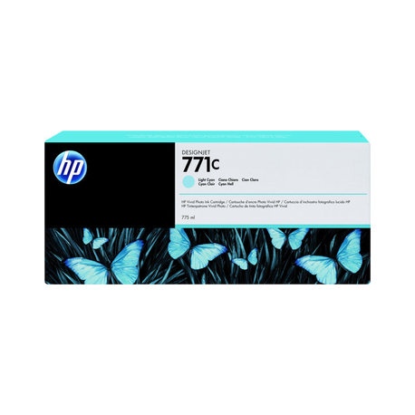 HP 771C - 775 ml - light cyan - original - ink cartridge - for DesignJet Z6200, Z6600, Z6610, Z6800, Z6810 - 3
