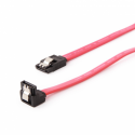 Cablexpert - SATA cable - Serial ATA 150 / 300 / 600 - SATA angled to SATA latched - 10 cm - flat