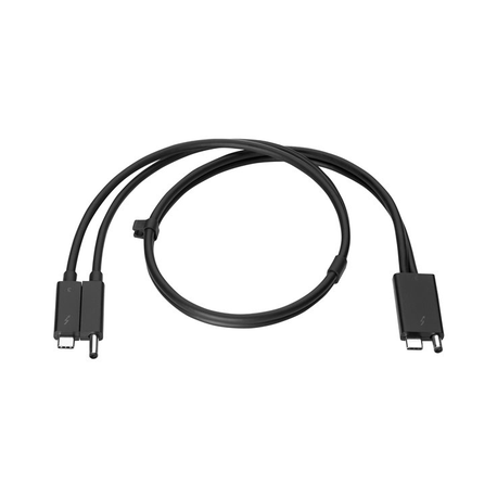 HP Combo - Thunderbolt cable - 70 cm - black - for ZBook 15u G5, 15u G6, 15v G5, 17 G5, 17 G6, Create G7; ZBook Fury 15 G8, 17 G8 - 2