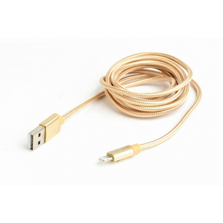 Cablexpert - Lightning cable - USB male to Lightning male - 1.8 m - gold - for Apple iPad / iPhone / iPod (Lightning) - 0