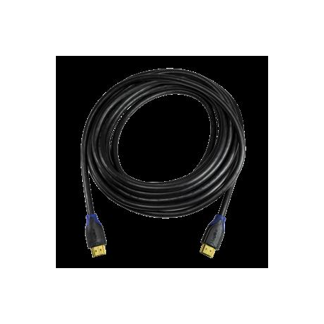 LogiLink High Speed with Ethernet - HDMI cable with Ethernet - HDMI male to HDMI male - 15 m - black - 4K support - 2