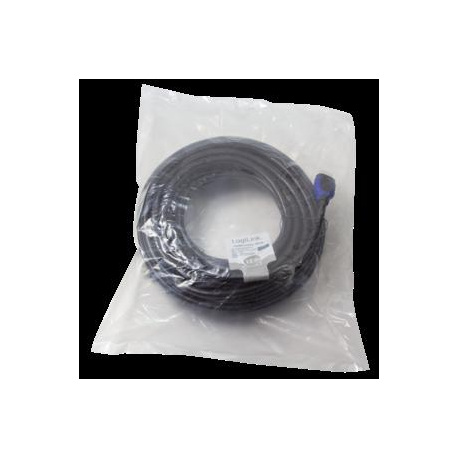 LogiLink High Speed with Ethernet - HDMI cable with Ethernet - HDMI male to HDMI male - 15 m - black - 4K support - 4