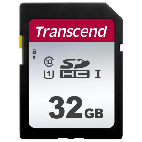 Transcend 300S - Flash memory card - 32 GB - UHS-I U1 / Class10 - SDHC UHS-I - 2
