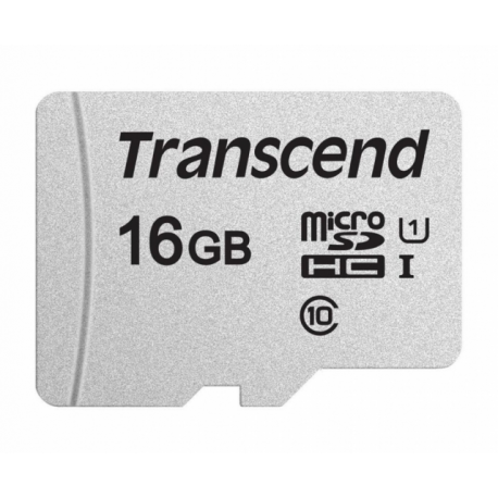 Transcend 300S - Flash memory card - 16 GB - UHS-I U1 / Class10 - microSDHC - 2