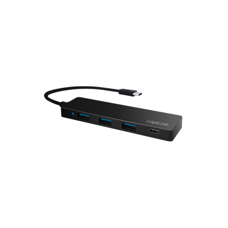 LogiLink Ultra-slim USB-C 3.1 hub - Hub - 3 x SuperSpeed USB 3.0 + 1 x USB-C - desktop - 0