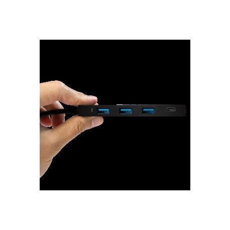 LogiLink Ultra-slim USB-C 3.1 hub - Hub - 3 x SuperSpeed USB 3.0 + 1 x USB-C - desktop - 1