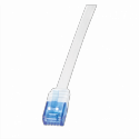 LogiLink SlimLine - Patch cable - RJ-45 (M) to RJ-45 (M) - 10 m - UTP - CAT 6 - flat - white