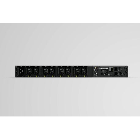 CyberPower Switched Series PDU41005 - Power distribution unit (rack-mountable) - AC 100-240 V - 1-phase - Ethernet, serial - input: IEC 60320 C20 - output connectors: 8 (IEC 60320 C13) - 1U - 3.05 m cord - black - 0