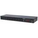 Intellinet 19" Intelligent 8-Port PDU, 19" Rackmountable C13 Intelligent Power Distribution Unit; Monitors Power, Temperature and Humidity - Power distribution unit (rack-mountable) - AC 110-240 V - Ethernet - input: IEC 60320 C20 - output connectors: 8 (IEC 60320 C13) - 19"