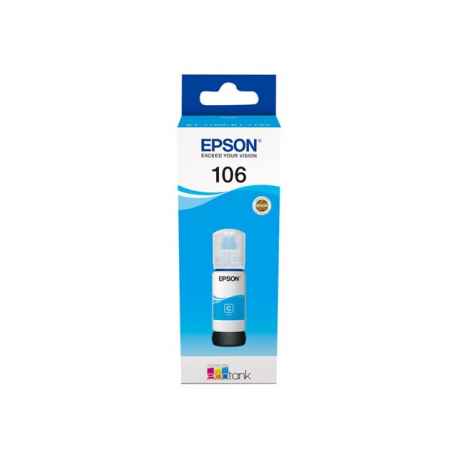 Epson 106 - 70 ml - cyan - original - ink tank - for EcoTank ET-7700, ET-7750, L7160, L7180; Expression Premium ET-7700, ET-7750 - 2
