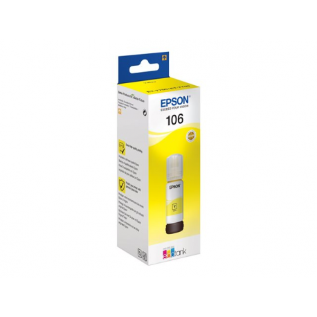 Epson 106 - 70 ml - yellow - original - ink tank - for EcoTank ET-7700, ET-7750, L7160, L7180; Expression Premium ET-7700, ET-7750 - 1