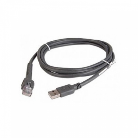 Zebra - USB / power cable - USB (M) - 12 V - 1.2 A - 4.57 m - for Symbol LI3608; Zebra DS3608, DS3678, LI3608, LI3678 - 0