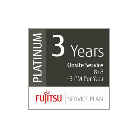 Fujitsu Scanner Service Program 3 Year Platinum Service Plan for Fujitsu Low-Volume Production Scanners - Extended service agreement (extension) - parts and labour - 3 years - on-site - 8x5 - response time: 8 h - repair time: 8 hours - for fi-7600, 7700, 7700S - 1