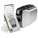 Zebra ZC300 - Plastic card printer - colour - Duplex - dye sublimation / thermal transfer - CR-80 Card (85.6 x 54 mm) - 300 dpi - up to 900 cards / hour (mono)  /  up to 200 cards / hour (colour) - capacity: 100 cards - USB 2.0, LAN