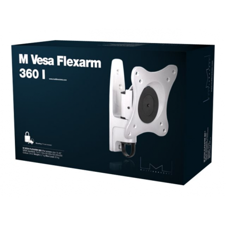 Multibrackets M VESA Flexarm 360 I - Mounting kit (wall bracket, wall mount, flexible arm) - for flat panel - black - screen size: 15"-32" - wall-mountable - 1