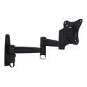 Multibrackets M VESA Flexarm 360 III - Mounting kit (wall mount) - for LCD TV - black - screen size: 15"-32" - wall-mountable