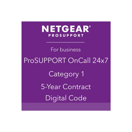 NETGEAR ProSupport OnCall 24x7 Category 1 - Technical support - phone consulting - 5 years - 24x7 - 1