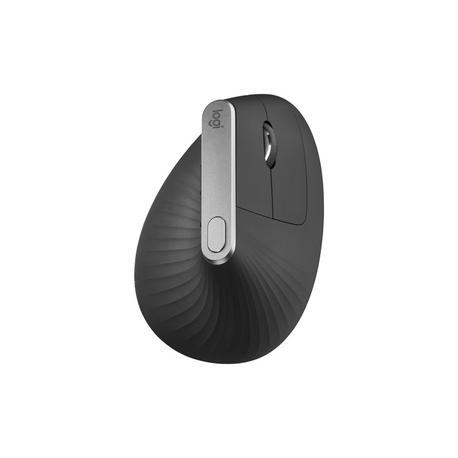 Logitech MX Vertical - Vertical mouse - ergonomic - optical - 6 buttons - wireless, wired - Bluetooth, 2.4 GHz - USB wireless receiver - graphite - 0