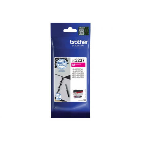 Brother LC3237M - Magenta - original - ink cartridge - for Brother HL-J6000DW, HL-J6100DW, MFC-J5945DW, MFC-J6945DW, MFC-J6947DW - 0