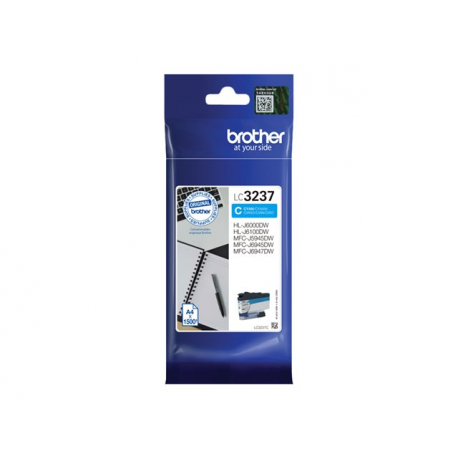 Brother LC3237C - Cyan - original - ink cartridge - for Brother HL-J6000DW, HL-J6100DW, MFC-J5945DW, MFC-J6945DW, MFC-J6947DW - 0