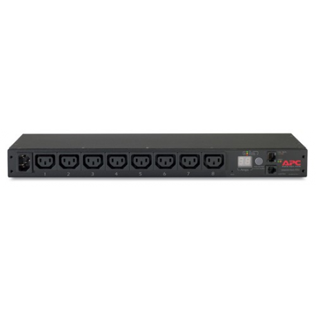 APC Metered Rack PDU AP7820B - Power distribution unit (rack-mountable) - AC 200 / 208 / 230 V - 2300 VA - Ethernet 10 / 100 - input: IEC 60320 C14 - output connectors: 8 (IEC 60320 C13) - 1U - 1.98 m cord - for P / N: SMTL1000RMI2UC, SMX1000C, SMX1500RM2UC, SMX1500RM2UCNC, SMX750C, SMX750CNC - 2