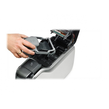 Zebra ZC300 - Plastic card printer - colour - Duplex - dye sublimation / thermal transfer - CR-80 Card (85.6 x 54 mm) - 300 dpi - up to 900 cards / hour (mono)  /  up to 200 cards / hour (colour) - capacity: 100 cards - USB 2.0, LAN - 5