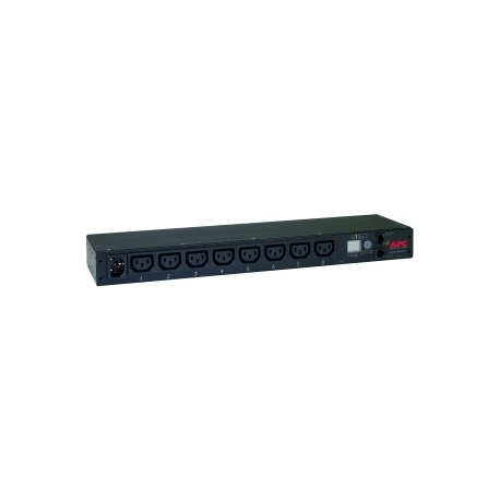APC Metered Rack PDU AP7821B - Power distribution unit (rack-mountable) - AC 100-240 V - Ethernet 10 / 100 - input: IEC 60320 C20 - output connectors: 8 (IEC 60320 C13) - 1U - 2.5 m cord - for P / N: SMTL1000RMI2UC, SMX1000C, SMX1500RM2UC, SMX1500RM2UCNC, SMX750C, SMX750CNC - 3