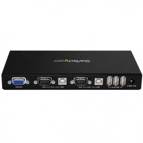 StarTech.com 2-port KVM Console Adapter - Rackmount Crash Cart Adapter - KVM switch - 2 x KVM port(s) - 1 local user - desktop - for P / N: SVA5N3NEUA - 2